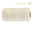 Cotton Macrame Cord Rope Twine String Crafts DIY Bohemia Wedding Decor  ourlum.com SLQ 14 Beige  