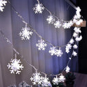 Winter Wonderland Snowflake LED String Lights Decor Ideas