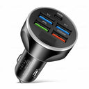 Car Charger Type C Fast Charging: Ultimate Power Boost & Digital Display  ourlum.com Black  