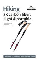 Naturehike Trekking Poles 2pcs Carbon Fiber Collapsible Sticks