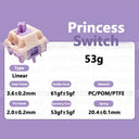 Princess Switch Tactile HIFI Mechanical Keyboard Switches Custom Options