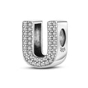 26 Letters Charm Beads Fit For Pandora 925 Silver Bracelet