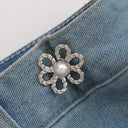 Bowknot Button Adjuster - Innovative Waist Tightener for Pants and Skirts  ourlum.com A-SA230262-Silver  