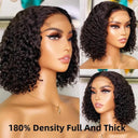 Kinky Curly Bob Wig for Natural Beauty Easy Wear Style