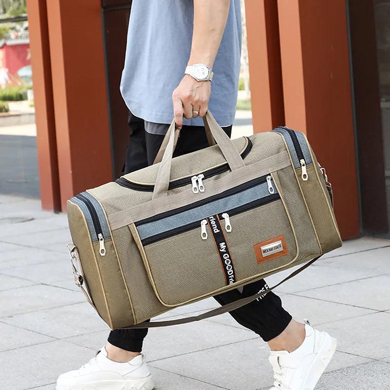 Oxford Travel Bag Men Large Capacity Travel Handbags Portable Outdoor Carry Luggage Bags Women Weekend Duffle Bags