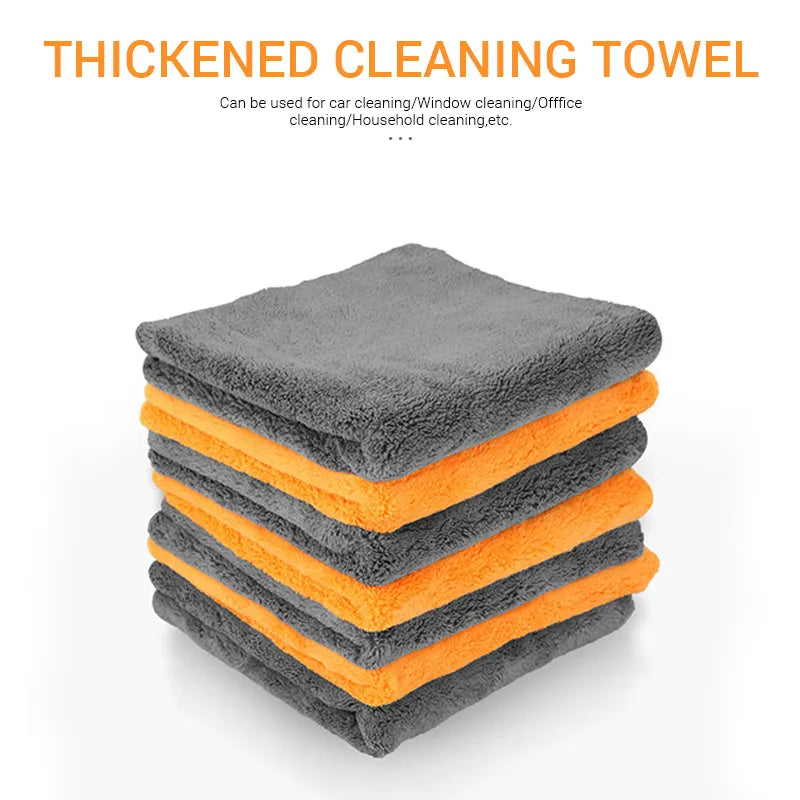 Ultra Plush Microfiber Cleaning Towels for Car & Home: Superior Absorbency & Softness  ourlum.com   