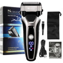 USB Rechargeable Electric Shaver Stainless Steel Trimmer