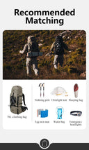 Naturehike 70L Camping Backpack Ergonomic Hiking Bags