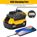 Milwaukee & DeWalt to Makita Battery Adapter with USB Charging