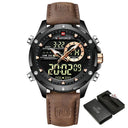 NAVIFORCE Military Watch: Stylish Waterproof Wristwatch, Dual Display Timekeeping  ourlum.com BN B With Box  