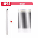 Vanishing Ink Heat Erasable Marker Pen Set for DIY Crafts and Sewing  ourlum.com 11pcs black  