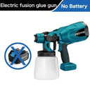 800ML Electric Spray Gun Cordless Paint Sprayer Auto Furniture Steel Coating Airbrush Compatible For Makita 18V Battery  ourlum.com no battery no plug CHINA 