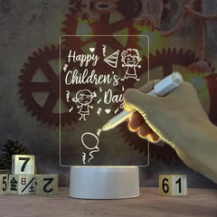 LED Note Board: Creative Night Light for Personalized Messages & Decor