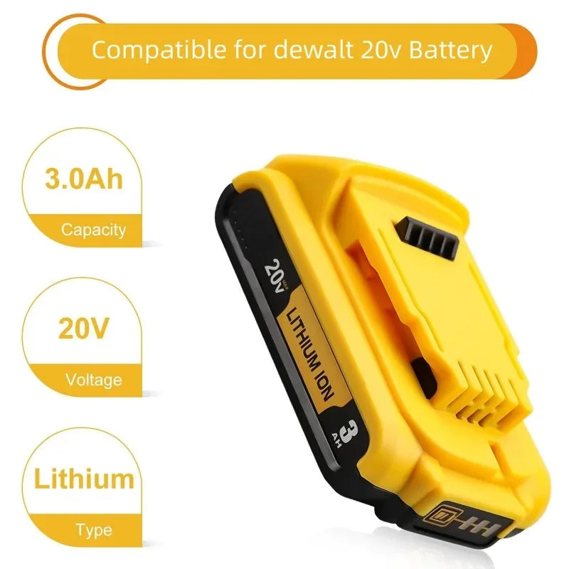 20V DCB203 Li-ion Battery for DeWalt Tools - High Capacity, Reliable Power Upgrade