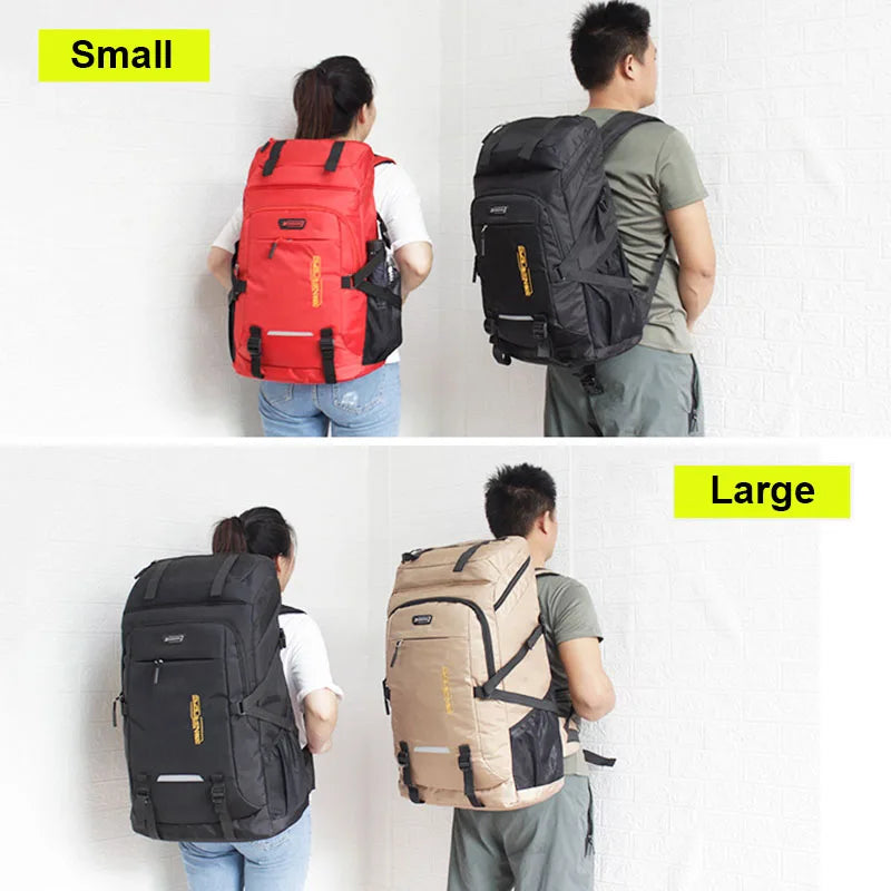 80L 50L Outdoor Backpack Men's Women's Travel Luggage Rucksack Sports Climbing Camping Hiking Backpacks Large School Bag Pack