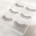 NEW 3D Mink Lashes Natural short Full Strip Lashes Transparent terrier Short Mink Lashes Style False Eyelashes  ourlum.com 3pairs C37  