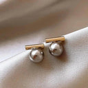 White Oil Droplet Heart Earrings Korean Chic Jewelry