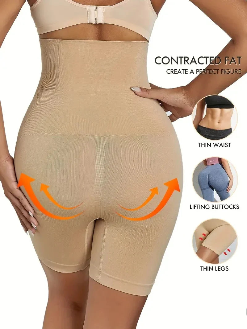 High Waist Shaping Boyshorts for Tummy Control & Butt Lift - Seamless Comfort