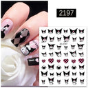 Adorable Cartoon Hello Kitty Nail Sticker Set for Nail Art