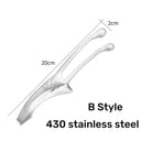 Durable Stainless Steel BBQ Grill Tongs for Outdoor Cooking