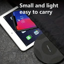 10W Wireless Charger Pad Stand Desktop Ultra-thin Fast Charging Dock For iPhone 14 13 12 11 Samsung Xiaomi