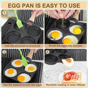 Nonstick 4-Cup Egg and Pancake Frying Pan for Induction