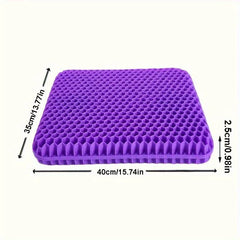 Large Honeycomb Gel Seat Cushion for Pain Relief - Ergonomic, Breathable, and Washable for Car, Office, and Wheelchair Use