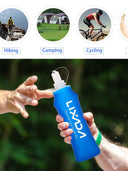 LIXADA 500ml Folding TPU Soft Flask Water Bottle Outdoor