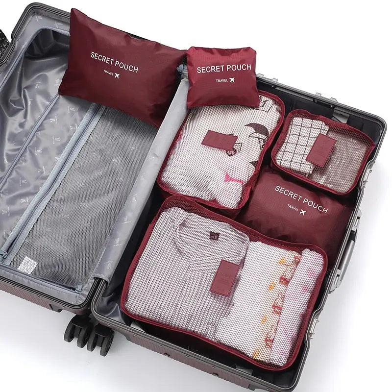 Travel Clothes Storage Bag Set: Stylish Waterproof Organizer Cube: Essential for Travel  ourlum.com   