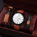 Luxury Men's Leather Watches Set for Elegant Style