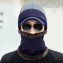 Knitted Hat For Women And Men Universal Thick Warm Beanie Balaclava