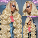 38 Inch 250% Density Body Wave Lace Frontal Wig 613 Blonde