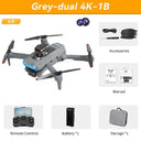  P15 Drone Pro: 8K Dual Camera Quadcopter for Extended Flight Time  ourlum.com Grey Dual 4K-1B  