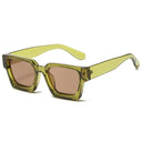 Trendy Unisex Retro Square Sunglasses UV400 Protection