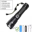 XHP100 LED Flashlight: Ultimate Outdoor Torch for Adventures.  ourlum.com XHP100 Flashlight black ZOOM | LITHIUM ION