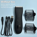 Men's Groin Hair Trimmer Waterproof Wet Dry Groomer Razor