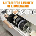 Expandable Stainless Steel Pot and Pan Organizer Rack