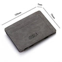 Slim Zipper Wallet: Stylish PU Leather Card Holder Pocket