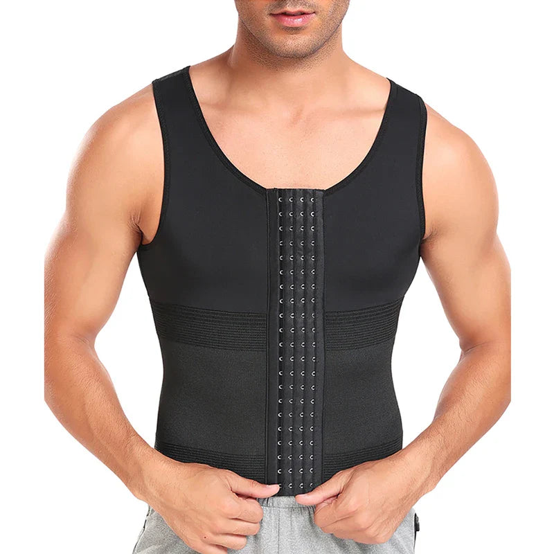 Men's Gynecomastia Compression Vest - Slimming Sheath with Adjustable Support