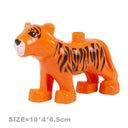 Big Farm Animals Building Blocks Set: Creative Educational Toy Blocks  ourlum.com Orange Tiger  