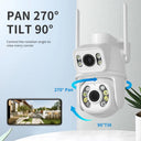 6MP Dual Lens PTZ Wifi Camera: Advanced Ai Tracking for Outdoor Security  ourlum.com   