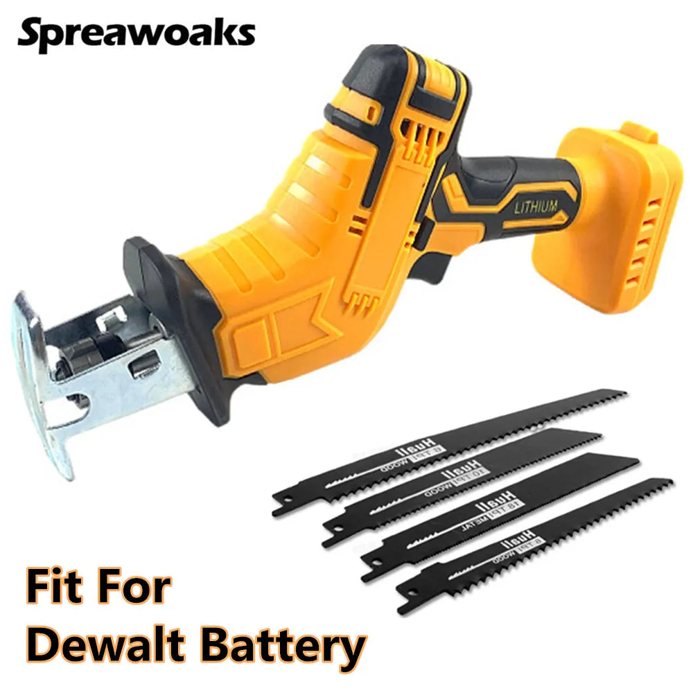 Dewalt-Compatible Cordless Reciprocating Saw for Wood, Metal & Pipe Cutting