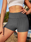 Sculpted Fitness Shorts: High Waist Butt Lift Yoga Leggings for Women  ourlum.com M Dark gary 