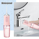 Portable USB Rechargeable Dental Water Flosser with 4 Tips