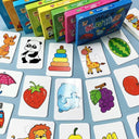 32Pcs Montessori Toddler Card Matching Game: Colorful Cognitive Puzzle Toys  ourlum.com   