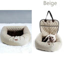 Dog Carrier Car Seat Pad: Stylish Waterproof Travel Bag