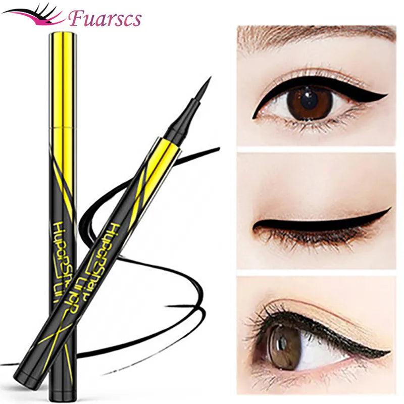 Waterproof Black Liquid Eyeliner Pen for All-Day Glamorous Eye Makeup