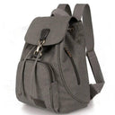 High Capacity Backpacks 2023 New Women's Outdoor Travel Canvas Bag Retro Trendy School Backpack for College Fashion Students  ourlum.com GRAY  