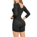 Women's High Compression Shapewear Bodysuit with Long Sleeves