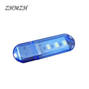 ZHMZH 3LEDs 1.5W Reading Lamps USB Night Lights Mini Book Light Portable U Disk LED Lamp Power Bank Powered 12 colors  ourlum.com Blue 1 CHINA 